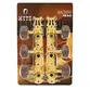 TARRAXA MYTH PINO FINO DOURADA CELULOIDE MARRON HEADSTOCK FURO LATERAL