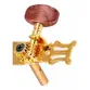 TARRAXA MYTH PINO FINO DOURADA CELULOIDE MARRON HEADSTOCK FURO LATERAL