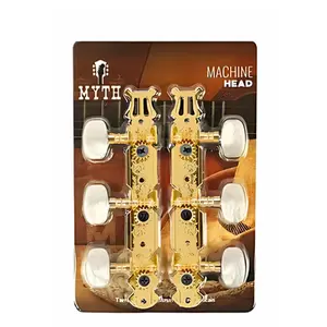 TARRAXA MYTH PINO GROSSO DOURADA CELULOIDE BRANCO/HEADSTOCK FURO LATERAL