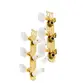 TARRAXA MYTH PINO GROSSO DOURADA CELULOIDE BRANCO/HEADSTOCK FURO LATERAL