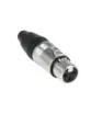 PLUG MXT XLR CANNON FEMEA DE METAL PROFISSIONAL C30FN3