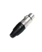 PLUG MXT XLR CANNON FEMEA DE METAL PROFISSIONAL C30FN3