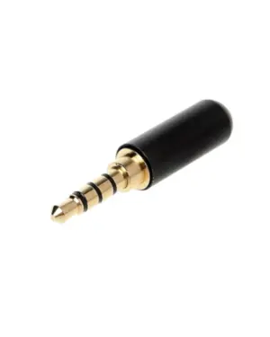 PLUG P2 STEREO 4C MXT P31G-B4 PROFISSIONAL PRETO/DOURADO