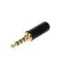 PLUG P2 STEREO 4C MXT P31G-B4 PROFISSIONAL PRETO/DOURADO