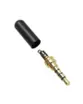 PLUG P2 STEREO 4C MXT P31G-B4 PROFISSIONAL PRETO/DOURADO