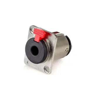 PLUG MXT JACK J10 ESTEREO DE METAL P/ PAINEL C/ TRAVA PROFISSIONAL ( MXT- 158 )