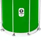 REPINIQUE TIMBRA 10X30CM VERDE C/ARO CROMADO PELE LEITOSA 8AF