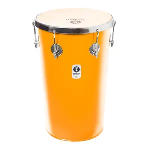 TANTAN RETO TIMBRA 12X50CM LARANJA C/ARO CROMADO PELE ANIMAL 6F