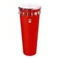 TIMBAL TIMBRA 14X80CM VERMELHO C/ARO CROMADO PELE LEITOSA 16AF