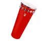 TIMBAL TIMBRA 14X80CM VERMELHO C/ARO CROMADO PELE LEITOSA 16AF