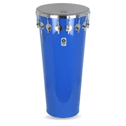 TIMBAL TIMBRA 14X90CM AZUL CLARO C/ARO CROMADO PELE LEITOSA 16AF