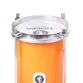 BACURINHA TIMBRA 06X30CM LARANJA C/ARO CROMADO PELE LEITOSA 4AF
