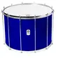 SURDO TIMBRA 22X40CM AZUL ESCURO C/ARO CROMADO PELE LEITOSA E NAPA INV 12AF
