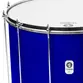 SURDO TIMBRA 22X40CM AZUL ESCURO C/ARO CROMADO PELE LEITOSA E NAPA INV 12AF