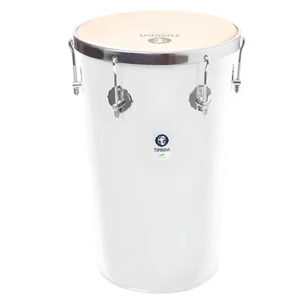TANTAN RETO TIMBRA 12X50CM BRANCO C/ARO CROMADO PELE ANIMAL 6AF