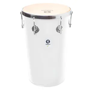 TANTAN RETO TIMBRA 12X50CM BRANCO C/ARO CROMADO PELE ANIMAL 6AF