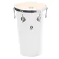 TANTAN RETO TIMBRA 12X50CM BRANCO C/ARO CROMADO PELE ANIMAL 6AF