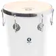 TANTAN RETO TIMBRA 12X50CM BRANCO C/ARO CROMADO PELE ANIMAL 6AF