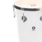 TANTAN RETO TIMBRA 12X50CM BRANCO C/ARO CROMADO PELE ANIMAL 6AF