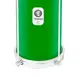 BACURINHA TIMBRA 06X30CM VERDE C/ARO CROMADO PELE LEITOSA 4AF