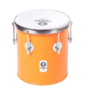 REPIQUE MAO TIMBRA 10X30CM LARANJA C/ARO CROMADO PELE LEITOSA 6AF