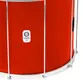 SURDO TIMBRA 18X40CM VERMELHO C/ARO CROMADO PELE LEITOSA 10AF