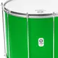 SURDO TIMBRA 20X40CM VERDE C/ARO CROMADO PELE LEITOSO E NAPA INV 10AF