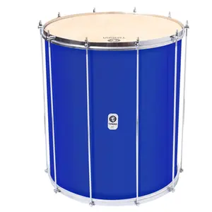 SURDO TIMBRA 20X60CM AZUL ESCURO C/ARO CROMADO PELE ANIMAL 10AF