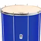 SURDO TIMBRA 20X60CM AZUL ESCURO C/ARO CROMADO PELE ANIMAL 10AF