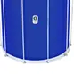 SURDO TIMBRA 20X60CM AZUL ESCURO C/ARO CROMADO PELE ANIMAL 10AF