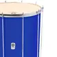 SURDO TIMBRA 20X60CM AZUL ESCURO C/ARO CROMADO PELE ANIMAL 10AF