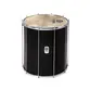 SURDO TIMBRA 20X60 PRETO FOSCO ARO CROMADO PELE ANIMAL