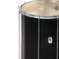 SURDO TIMBRA 20X60 PRETO FOSCO ARO CROMADO PELE ANIMAL