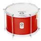CAIXA MALACACHETA TIMBRA 12X20CM VERMELHO C/ARO CROMADO PELE LEITOSA 6AF