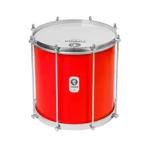 REPINIQUE TIMBRA 12X30CM VERMELHO C/ARO CROMADO PELE LEITOSA 8AF