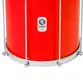 REPINIQUE TIMBRA 12X30CM VERMELHO C/ARO CROMADO PELE LEITOSA 8AF