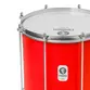 REPINIQUE TIMBRA 12X30CM VERMELHO C/ARO CROMADO PELE LEITOSA 8AF