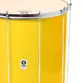 SURDO TIMBRA 20X60CM AMARELO C/ARO CROMADO PELE ANIMAL 10AF