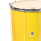 SURDO TIMBRA 20X60CM AMARELO C/ARO CROMADO PELE ANIMAL 10AF