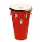 TANTAN TIMBRA CONICO 12X50CM VERMELHO C/ARO CROMADO PELE ANIMAL 6AF