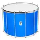 SURDO TIMBRA 22X40CM AZUL CLARO C/ARO CROMADO PELE LEITOSA E NAPA INV 12AF