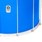 SURDO TIMBRA 22X40CM AZUL CLARO C/ARO CROMADO PELE LEITOSA E NAPA INV 12AF