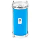 BACURINHA TIMBRA 06X30CM AZUL CLARO C/ARO CROMADO PELE LEITOSA 4AF