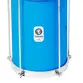 BACURINHA TIMBRA 08X30CM AZUL CLARO C/ARO CROMADO PELE LEITOSA 5AF