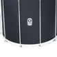 SURDO TIMBRA 18X40 PRETO FOSCO ARO CROMADO PELE LEITOSA