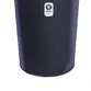 TANTAN RETO TIMBRA 12X50CM PRETO FOSCO ARO CROMADO PELE ANIMAL