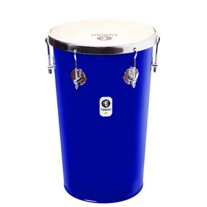 TANTAN RETO TIMBRA 12X50CM AZUL ESCURO C/ARO CROMADO PELE ANIMAL 6AF