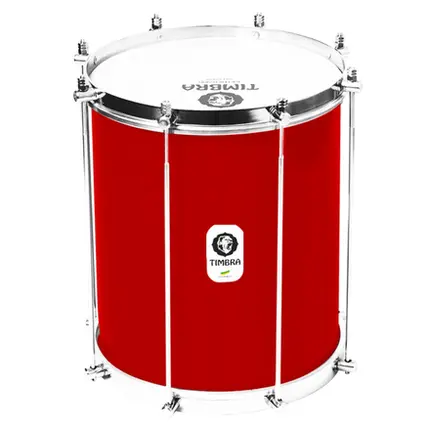 REPINIQUE TIMBRA 10X30CM VERMELHO C/ARO CROMADO PELE LEITOSA 8AF