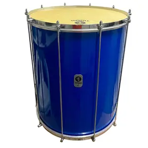 SURDO TIMBRA 18X55CM AZUL CLARO C/ARO CROMADO PELE ANIMAL 10AF