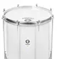REPINIQUE TIMBRA 12X30CM BRANCO C/ARO CROMADO PELE LEITOSA 8AF